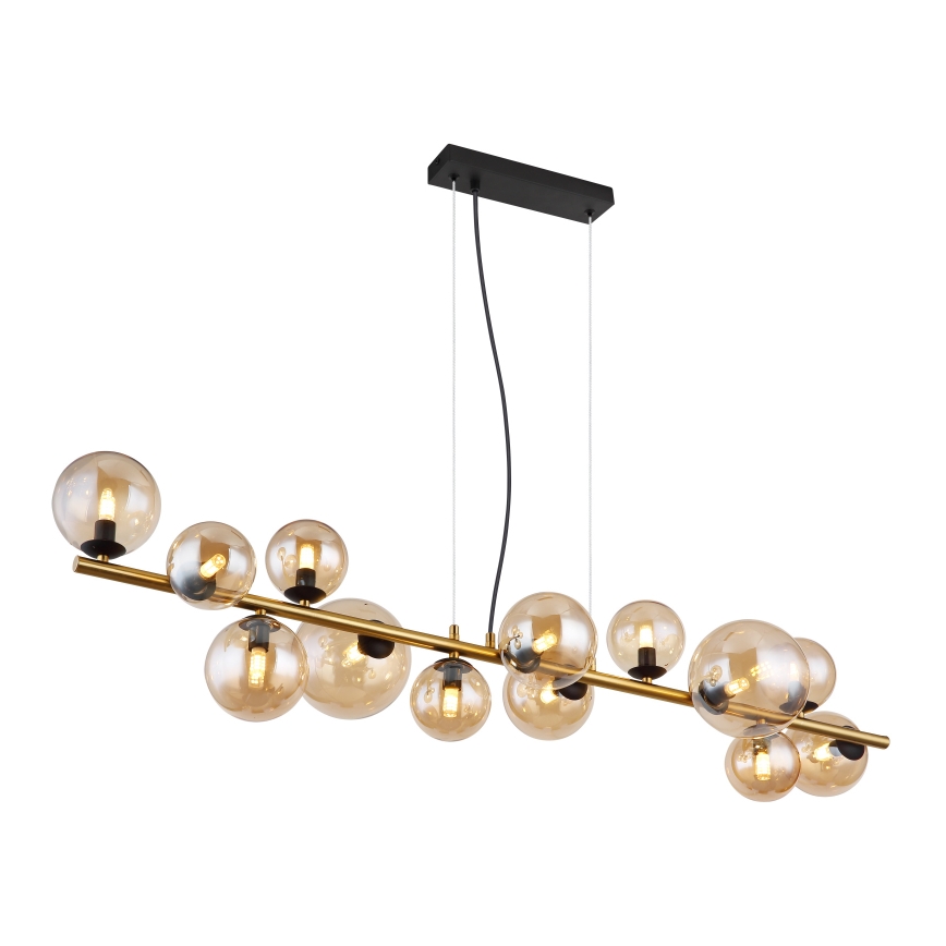 Globo - LED Lustr na lanku 13xG9/3,5W/230V mosaz