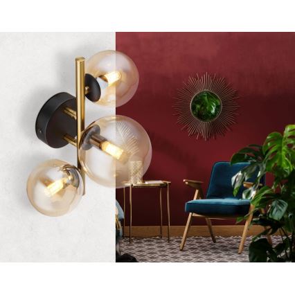Globo - LED Přisazený lustr RIHA 3xG9/3,5W/230V mosaz