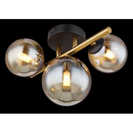 Globo - LED Přisazený lustr RIHA 3xG9/3,5W/230V mosaz