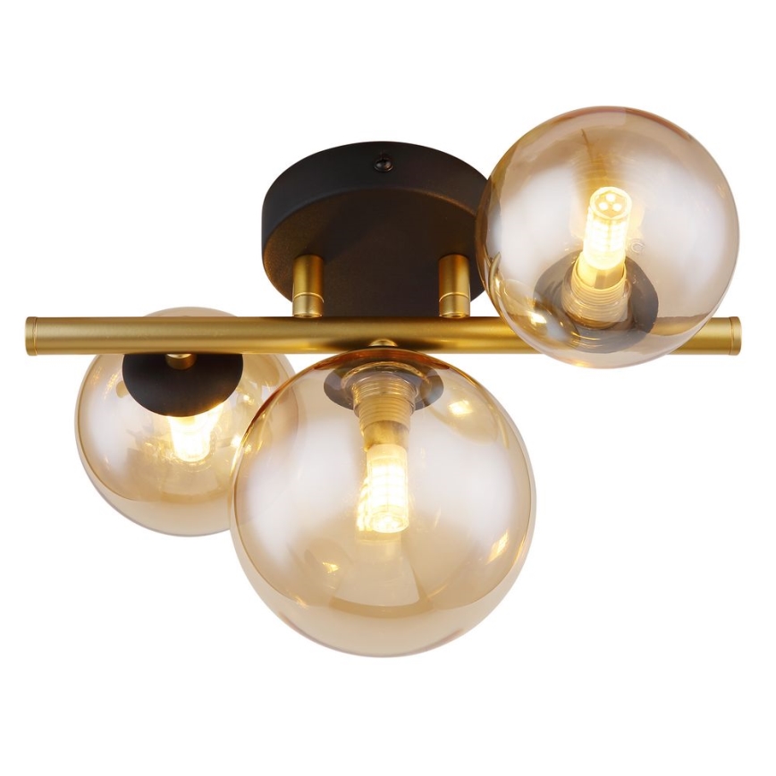 Globo - LED Přisazený lustr RIHA 3xG9/3,5W/230V mosaz