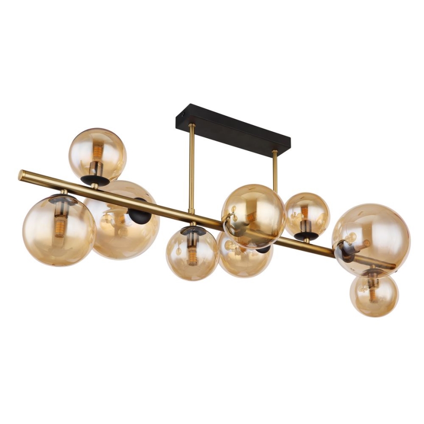 Globo - LED Lustr na tyči 9xG9/3W/230V mosaz