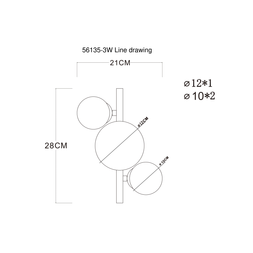 Globo - LED Přisazený lustr RIHA 3xG9/3,5W/230V matný chrom