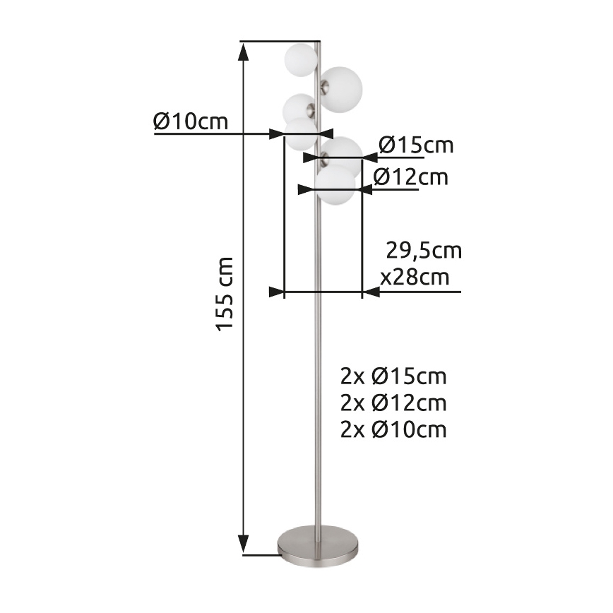 Globo - LED Lustr na lanku 6xG9/3,5W/230V bílá