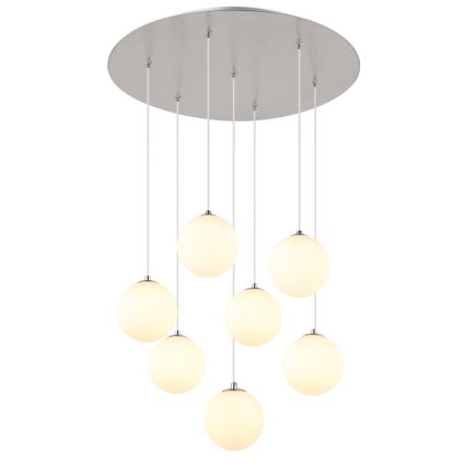 Globo - LED Lustr na lanku 7xG9/3,5W/230V bílá