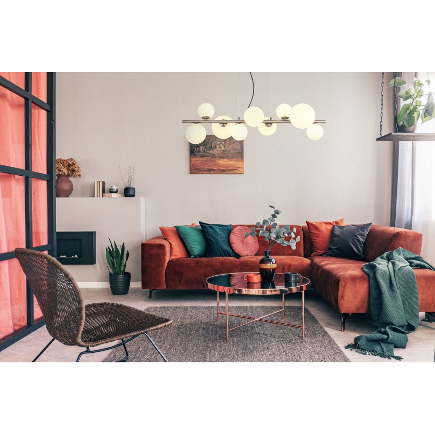 Globo - LED Lustr na lanku 9xG9/3W/230V matný chrom