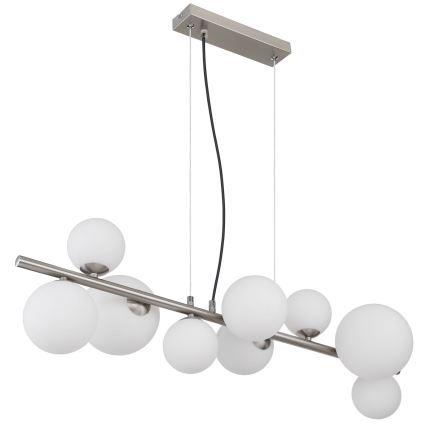 Globo - LED Lustr na lanku 9xG9/3W/230V matný chrom