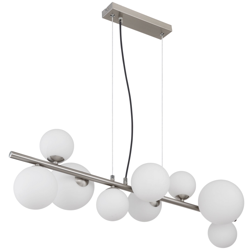 Globo - LED Lustr na lanku 9xG9/3W/230V matný chrom