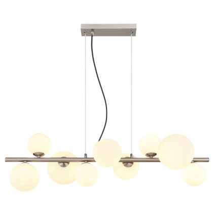 Globo - LED Lustr na lanku 9xG9/3W/230V matný chrom