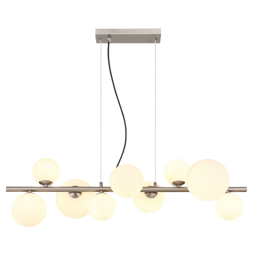 Globo - LED Lustr na lanku 9xG9/3W/230V matný chrom