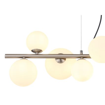 Globo - LED Lustr na lanku 9xG9/3W/230V matný chrom
