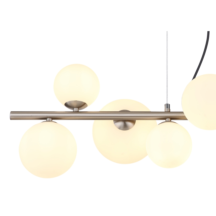 Globo - LED Lustr na lanku 9xG9/3W/230V matný chrom