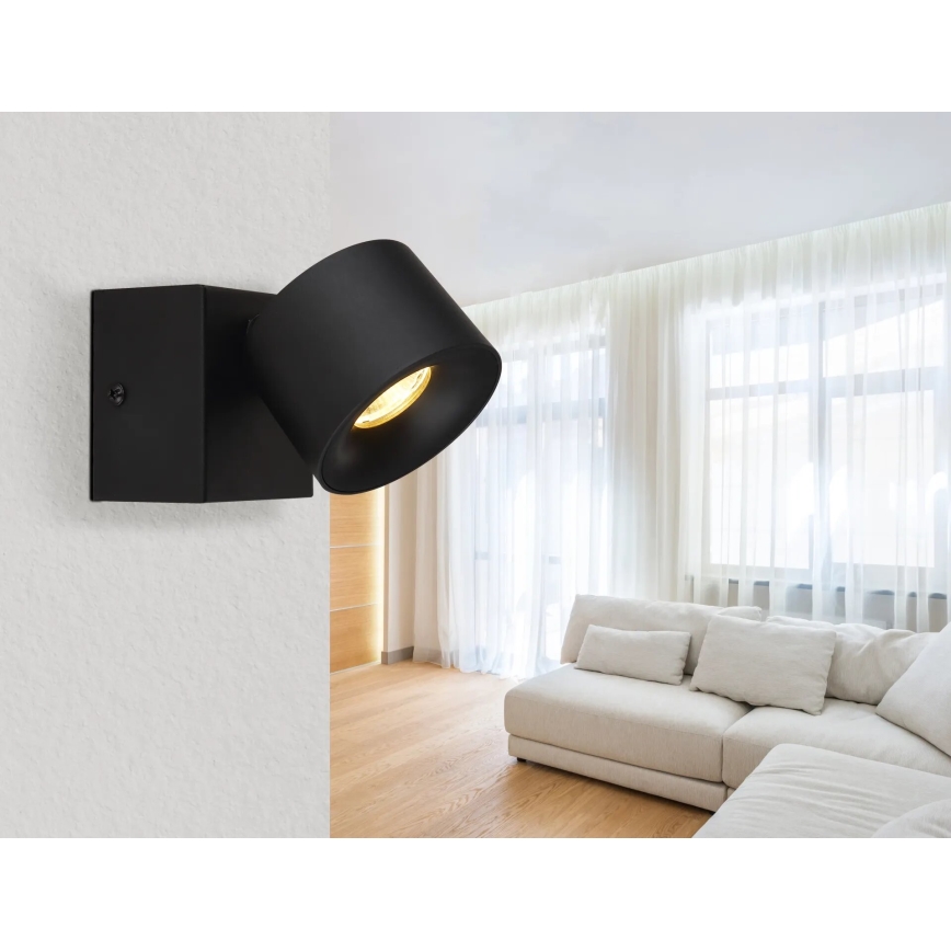 Globo - LED Nástěnné bodové svítidlo LED/6W/230V černá