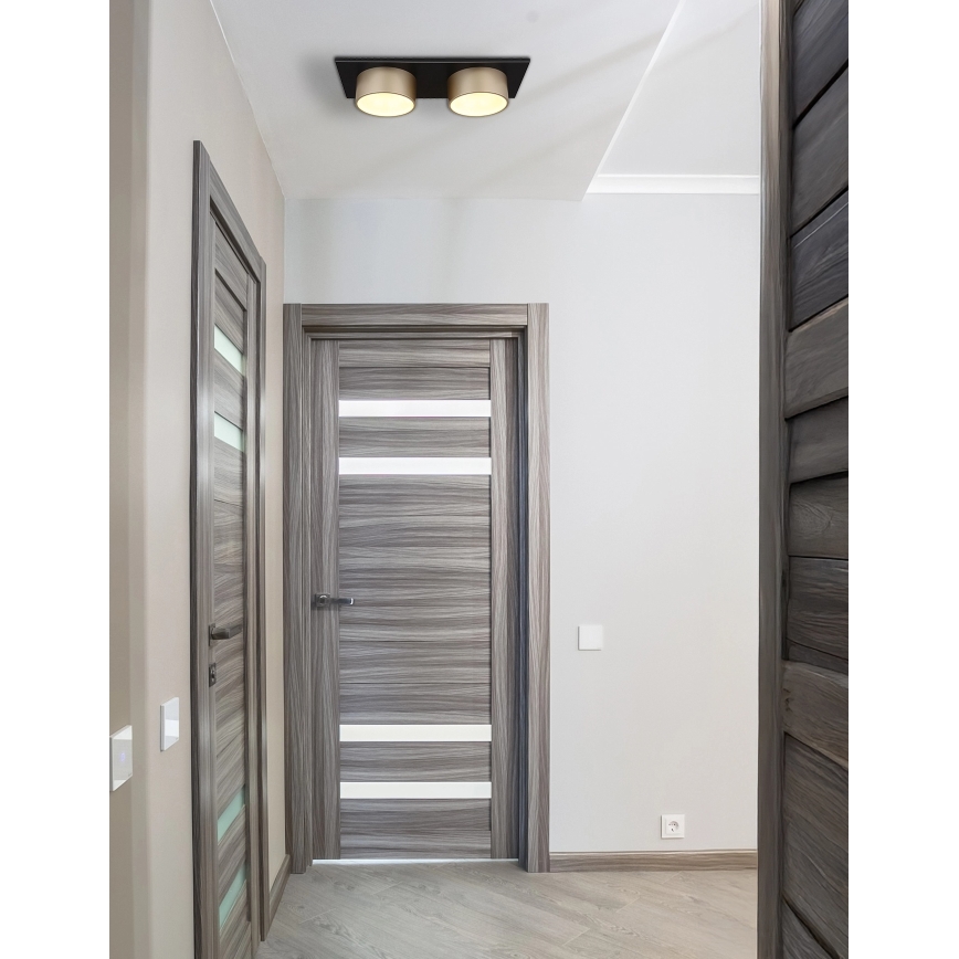 Globo - LED Stropní svítidlo LED/24W/230V 3000K 46x20 cm mosaz