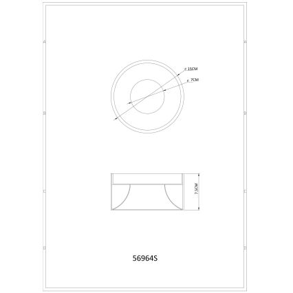 Globo - LED Stropní svítidlo LED/12W/230V 3000K pr. 15 cm černá