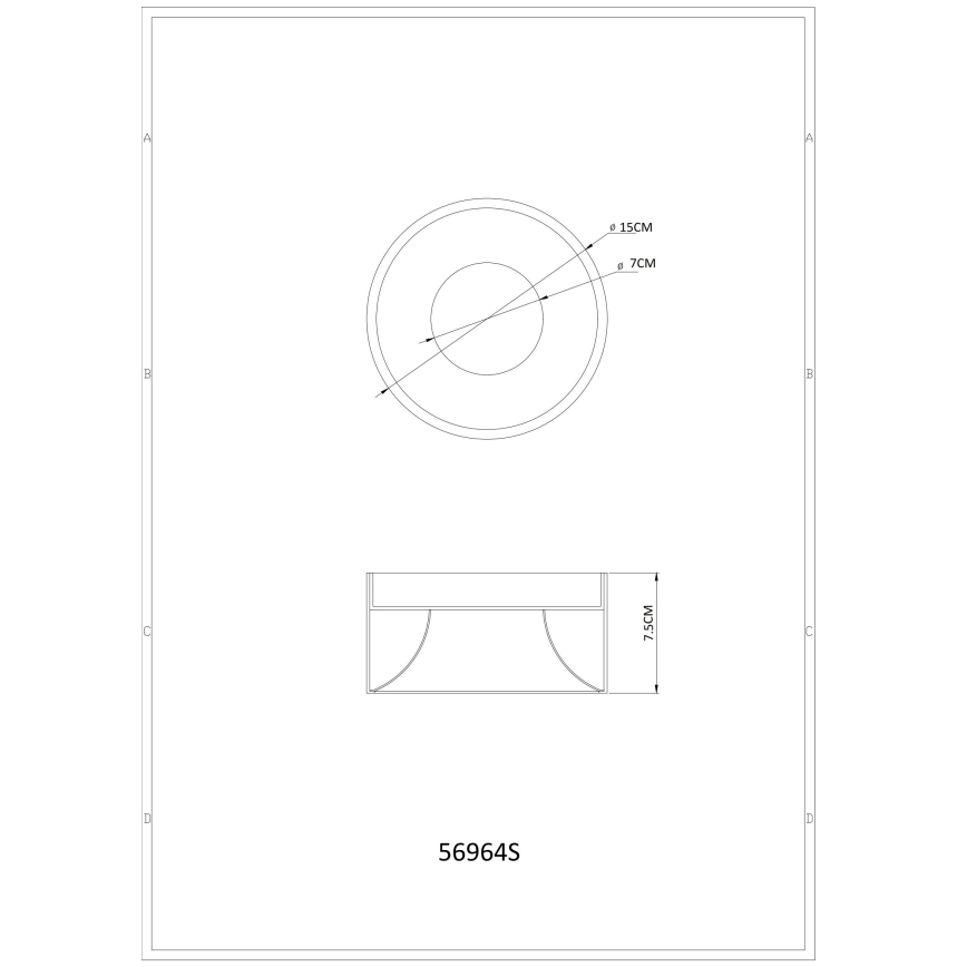 Globo - LED Stropní svítidlo LED/12W/230V 3000K pr. 15 cm černá