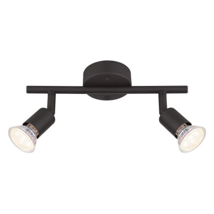 Globo - LED Bodové svítidlo 2xGU10/3W/230V černá