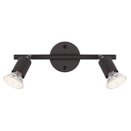 Globo - LED Bodové svítidlo 2xGU10/3W/230V černá