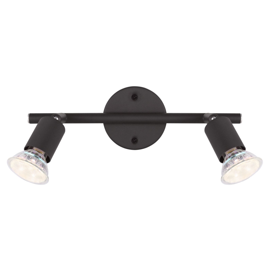Globo - LED Bodové svítidlo 2xGU10/3W/230V černá