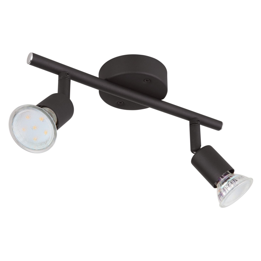 Globo - LED Bodové svítidlo 2xGU10/3W/230V černá