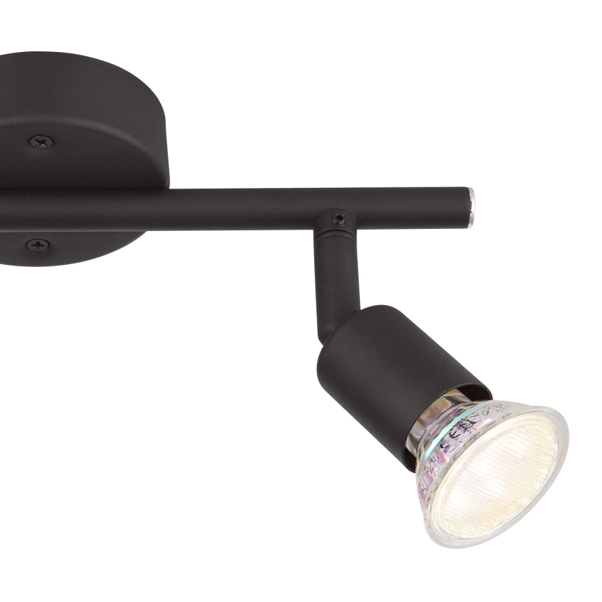 Globo - LED Bodové svítidlo 2xGU10/3W/230V černá