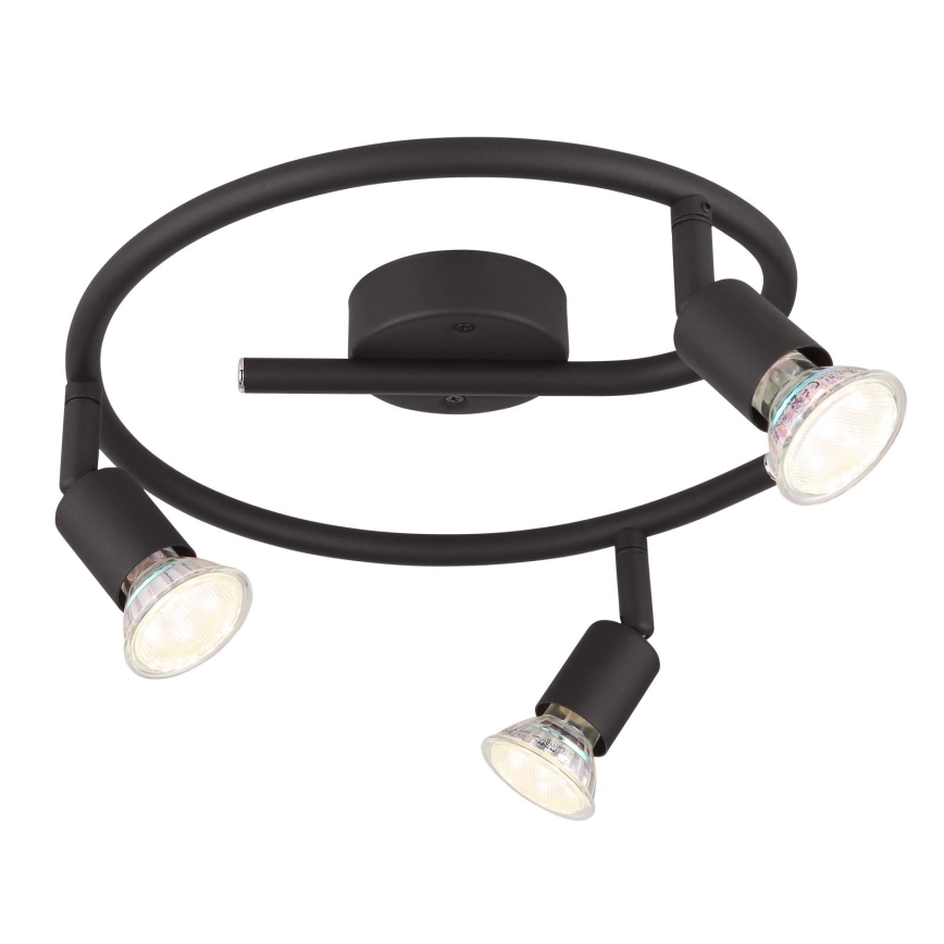 Globo - LED Bodové svítidlo 3xGU10/3W/230V černá