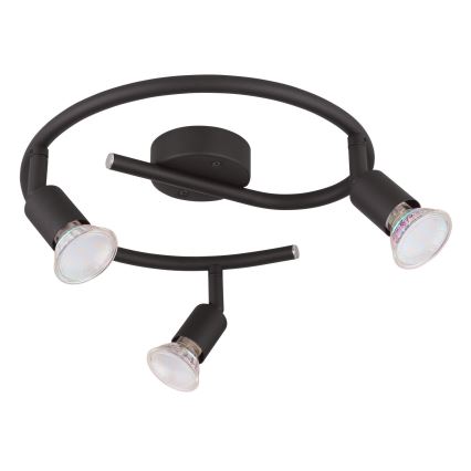 Globo - LED Bodové svítidlo 3xGU10/3W/230V černá