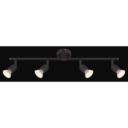 Globo - LED Bodové svítidlo 4xGU10/3W/230V černá