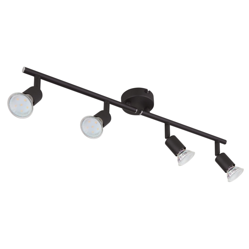 Globo - LED Bodové svítidlo 4xGU10/3W/230V černá