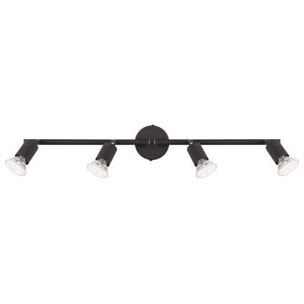 Globo - LED Bodové svítidlo 4xGU10/3W/230V černá