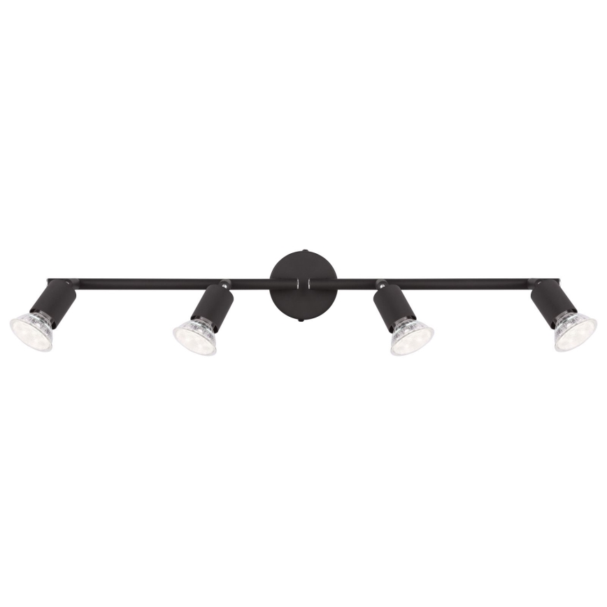 Globo - LED Bodové svítidlo 4xGU10/3W/230V černá