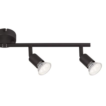 Globo - LED Bodové svítidlo 4xGU10/3W/230V černá