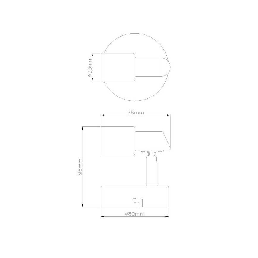 Globo - LED Nástěnné bodové svítidlo 1xGU10/3W/230V