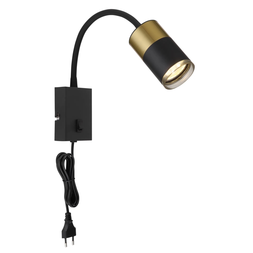Globo - Nástěnné bodové svítidlo 1xGU10/25W/230V černá/zlatá