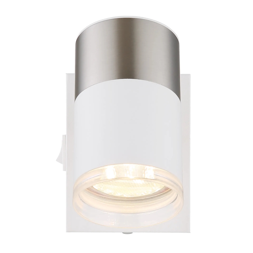 Globo - Nástěnné bodové svítidlo 1xGU10/25W/230V bílá/matný chrom