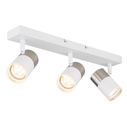 Globo - Bodové svítidlo 3xGU10/25W/230V bílá/matný chrom