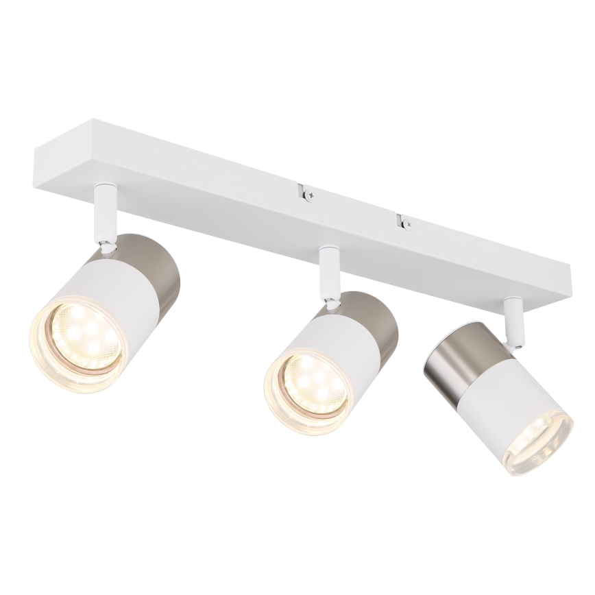 Globo - Bodové svítidlo 3xGU10/25W/230V bílá/matný chrom