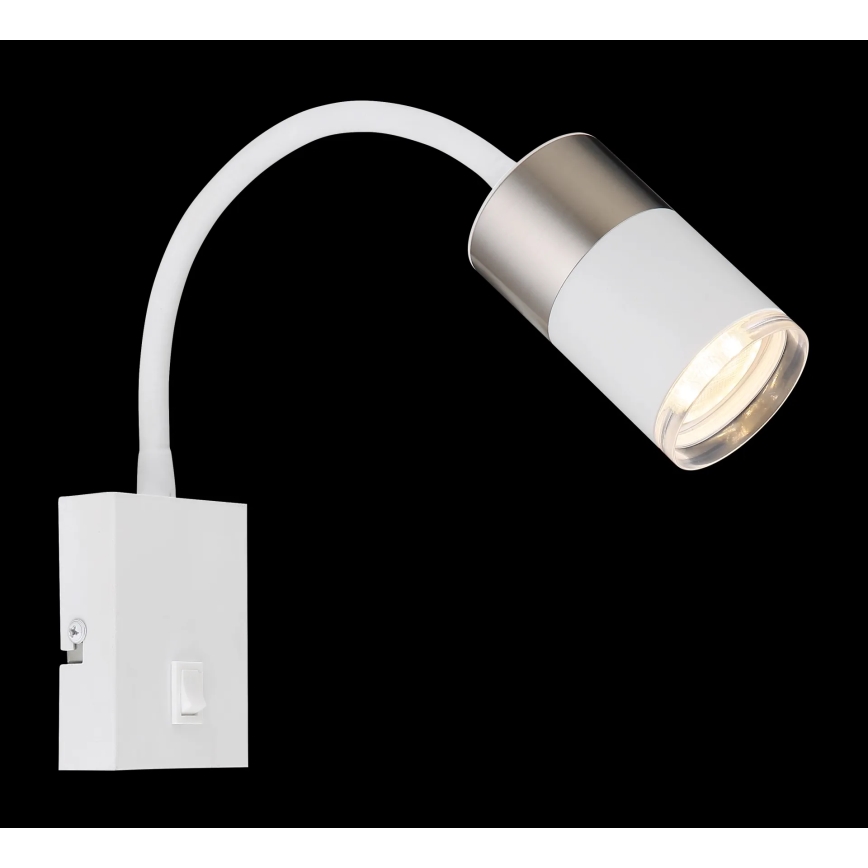 Globo - Nástěnné bodové svítidlo 1xGU10/25W/230V bílá/matný chrom