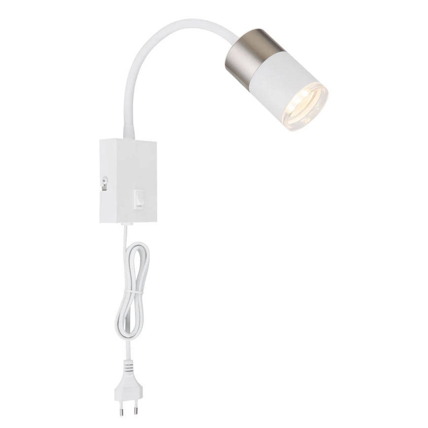 Globo - Nástěnné bodové svítidlo 1xGU10/25W/230V bílá/matný chrom