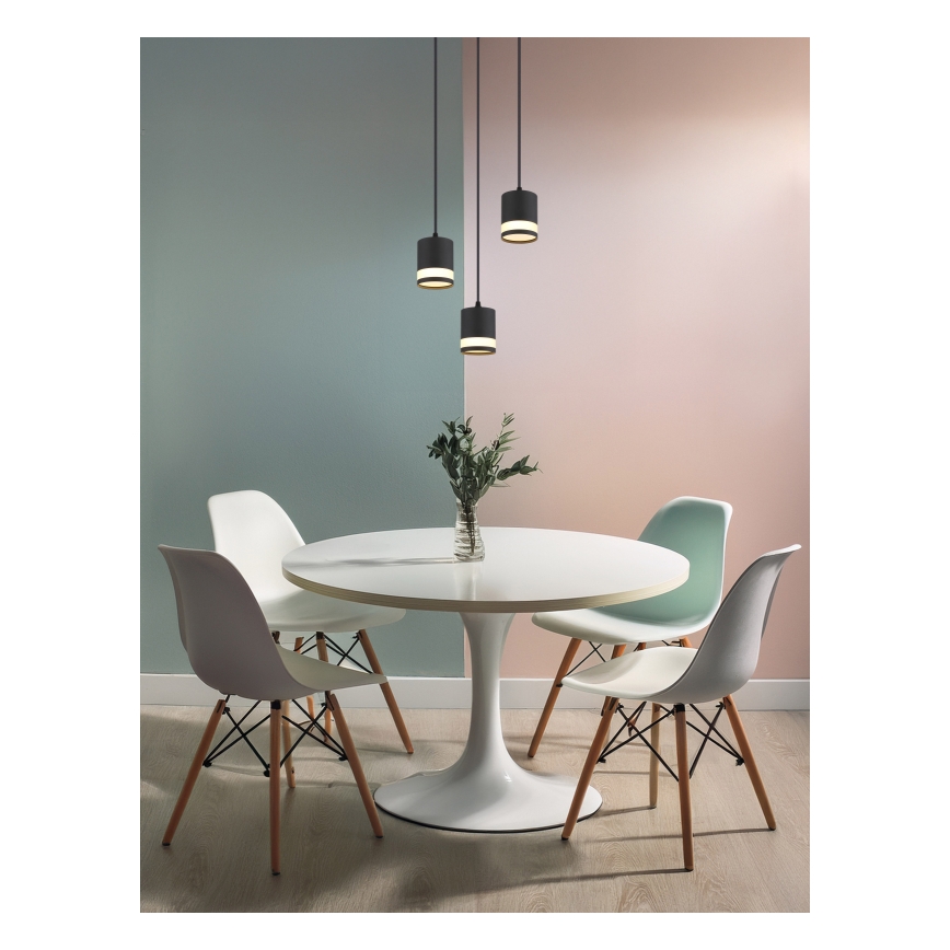 Globo - LED Lustr na lanku 3xGX53/7W/230V 3000K černá