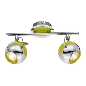 Globo 57886-2 - LED bodové svítidlo HULK 2xGU10/5W/230V zelená Globo 57886-2 - LED bodové svítidlo HULK 2xGU10/5W/230V zelená