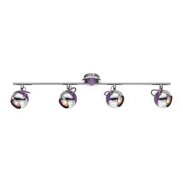 Globo 57887-4 - LED bodové svítidlo SPLASH 4xGU10/5W/230V fialová Globo 57887-4 - LED bodové svítidlo SPLASH 4xGU10/5W/230V fialová