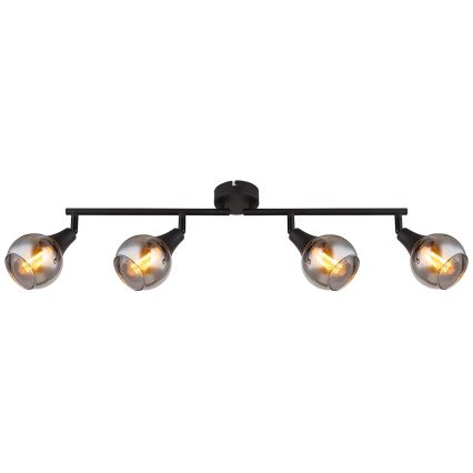 Globo - Bodové svítidlo 4xE14/40W/230V černá