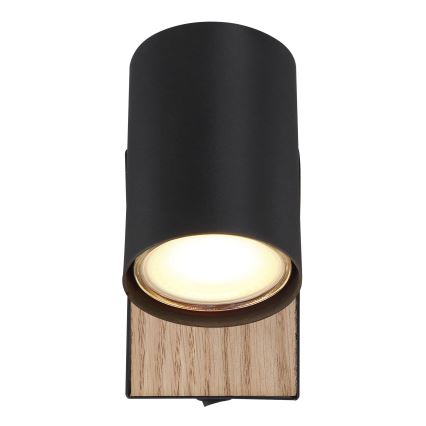 Globo - Nástěnné bodové svítidlo 1xGU10/25W/230V černá/hnědá