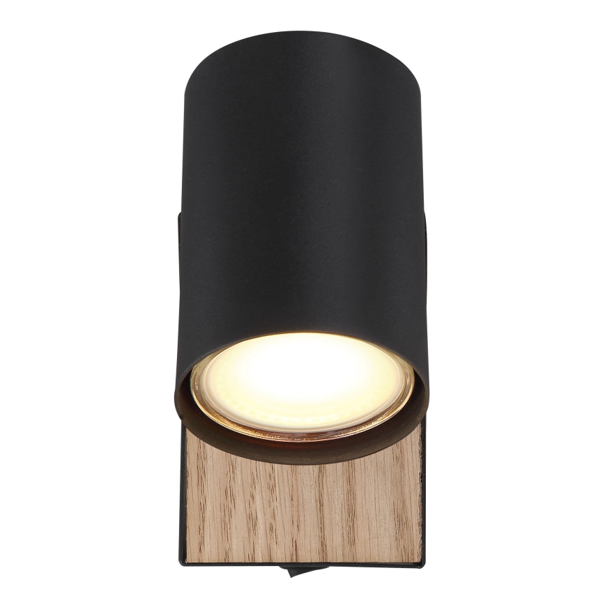 Globo - Nástěnné bodové svítidlo 1xGU10/25W/230V černá/hnědá