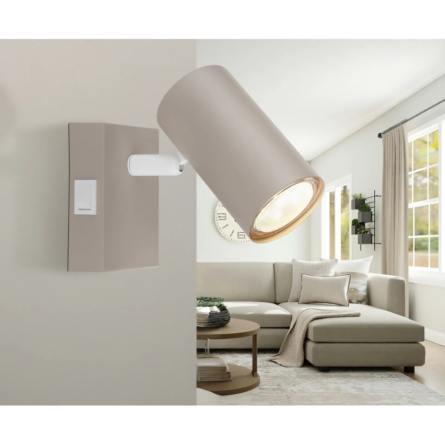 Globo - Nástěnné bodové svítidlo 1xGU10/35W/230V béžová