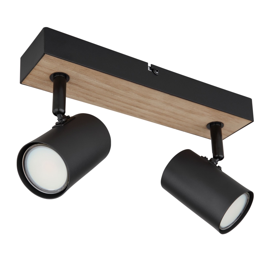 Globo - Bodové svítidlo 2xGU10/35W/230V černá/hnědá