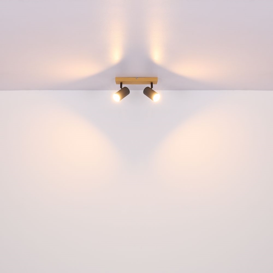 Globo - Bodové svítidlo 2xGU10/35W/230V šedá/hnědá
