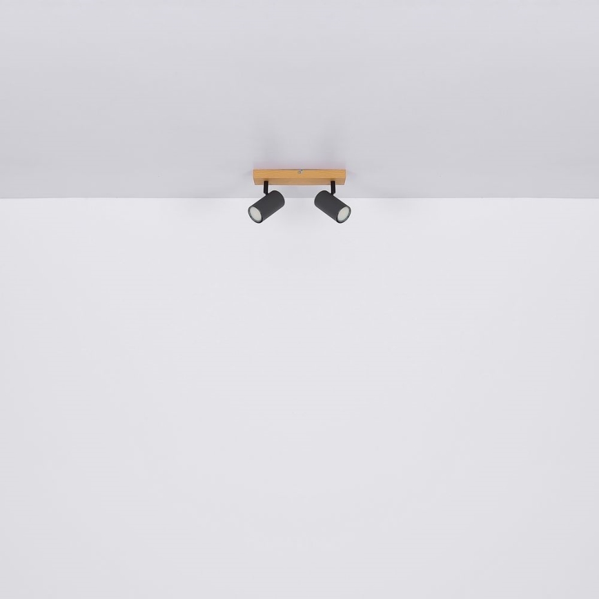 Globo - Bodové svítidlo 2xGU10/35W/230V šedá/hnědá