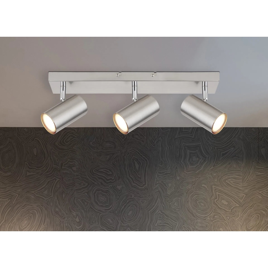 Globo - Bodové svítidlo 3xGU10/35W/230V matný chrom