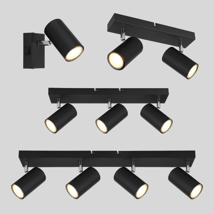 Globo - Bodové svítidlo 3xGU10/35W/230V černá